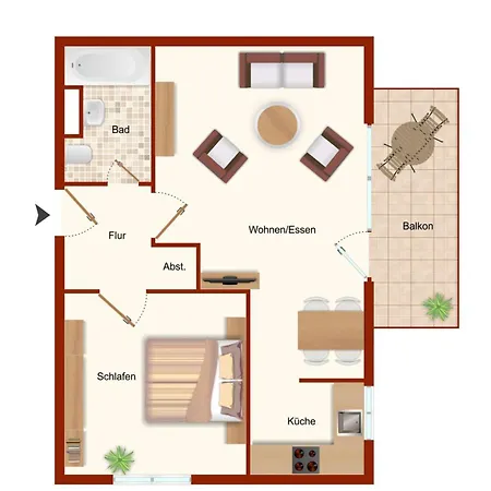 Apartamento Harzer Glück Mit Balkon Und Sauna
