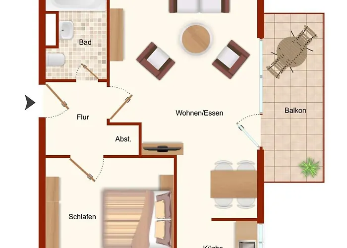 Апартаменты Harzer Glueck Mit Balkon Und Sauna